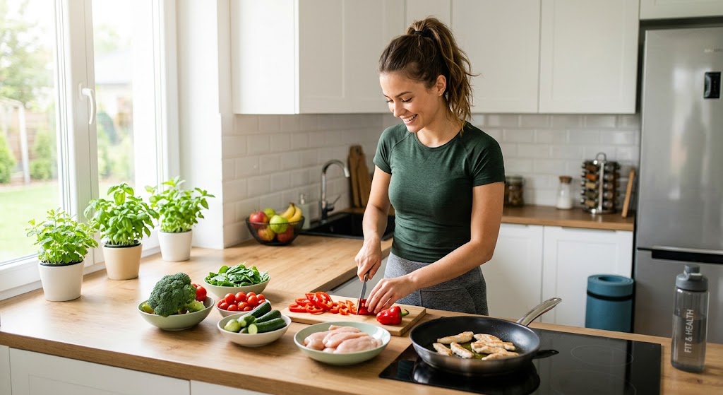 Which Exercises Burn the Most Belly Fat Without Going to the Gym? Balanced nutrition and protein intake supporting belly fat loss