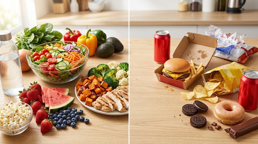 Foods to limit while choosing best foods to eat in a calorie deficit
