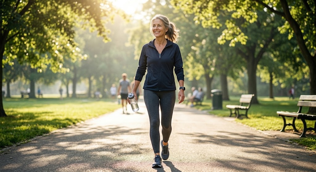Weight loss tips for women over 40 walking outdoor routine