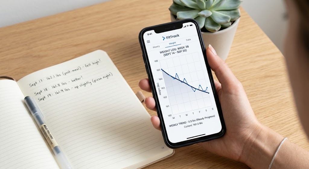 Why weight fluctuates during a fat loss journey weekly average tracking