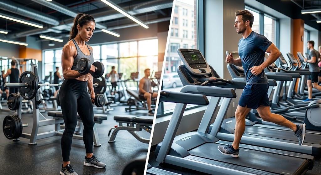 Strength training vs cardio for fat loss exercise comparison