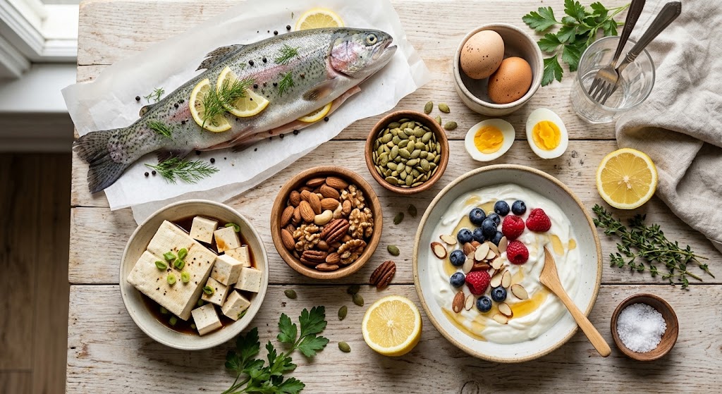How much protein do you need to build muscle and lose fat food sources