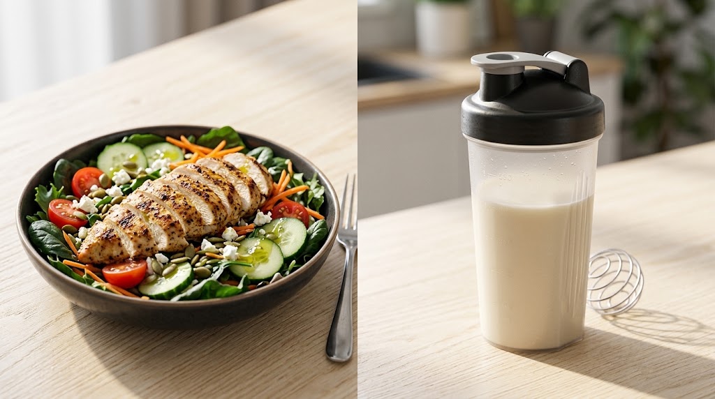 Protein shakes for weight loss vs whole food protein sources